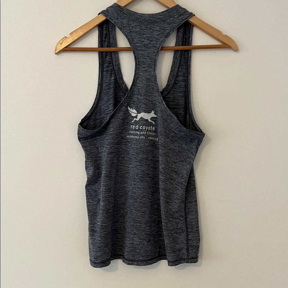Red Coyote Gray Running Racerback Tank - Picture 4 of 4